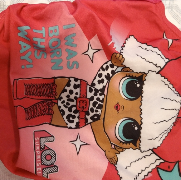 4/20$ M 7/8 LOL doll bathing suit ruching on sides - Picture 1 of 7